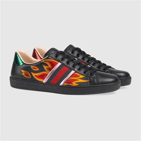 gucci ace flame legit check|Gucci ace sneakers tongue.